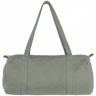 Sac polochon en molleton NS106 - Almond Green personnalisable - Vue de face