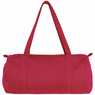 Sac polochon en molleton NS106 - Hibiscus Red personnalisable - Vue de face