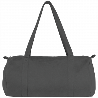 Sac polochon en molleton NS106 - Iron Grey personnalisable - Vue de face