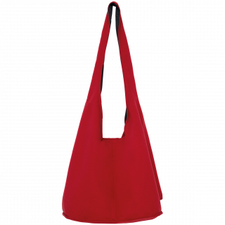 Sac bandoulière en molleton NS107 - Hibiscus Red personnalisable - Vue de face