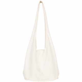 Sac bandoulière en molleton NS107 - Ivory personnalisable - Vue de face