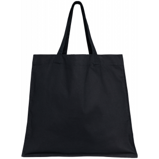 Long sac shopping écoresponsable NS121 - Black personnalisable - Vue de face