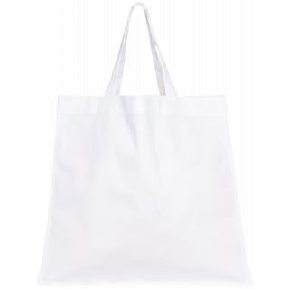 Long sac shopping écoresponsable NS121 - Cloud White personnalisable - Vue de face
