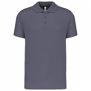 Polo manches courtes homme PA480 - sporty grey personnalisable - Vue de face