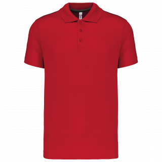Polo manches courtes homme PA480 - Sporty Red personnalisable - Vue de face
