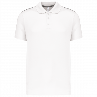 Polo manches courtes homme PA480 - White personnalisable - Vue de face