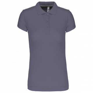 Polo manches courtes femme PA481 - sporty grey personnalisable - Vue de face