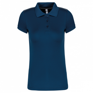 Polo manches courtes femme PA481 - Sporty Navy personnalisable - Vue de face
