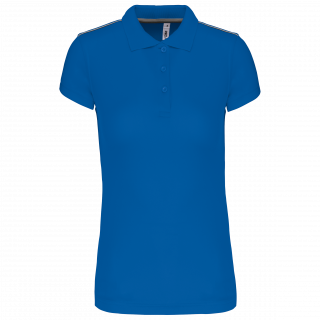 Polo manches courtes femme PA481 - Sporty Royal Blue personnalisable - Vue de face