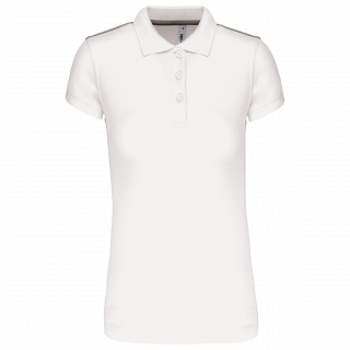 Polo manches courtes femme PA481 - White personnalisable - Vue de face