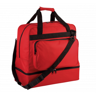 Sac de sport avec base rigide - 60 litres PA519 - Red personnalisable - Vue de face