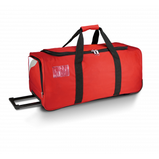 Sac/ trolley de sport - 65 L PA534 - Red / White / Light Grey personnalisable - Vue de face