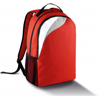 Sac à dos multisports - 16L PA535 - Red / White / Light Grey personnalisable - Vue de face