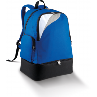 Sac à dos multisports fond rigide - 39L PA536 - Royal Blue / White / Light Grey personnalisable - Vue de face