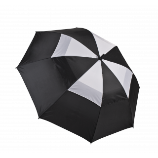 Parapluie de golf professionnel PA550 - Black / White personnalisable - Vue de face