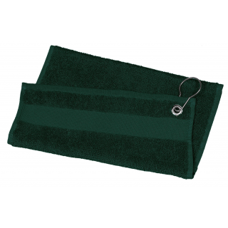 Serviette de golf - 50 x 30 cm PA570 - Forest Green personnalisable - Vue de face