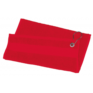 Serviette de golf - 50 x 30 cm PA570 - Red personnalisable - Vue de face