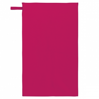 Serviette de sport microfibre - 50 x 100 cm PA574 - Fuchsia personnalisable - Vue de face