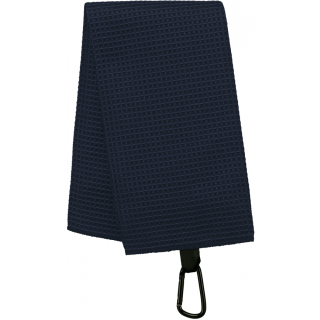 Serviette de golf nid d'abeille - 50 x 40 cm PA579 - Navy personnalisable - Vue de face