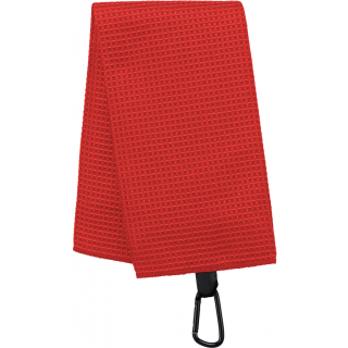 Serviette de golf nid d'abeille - 50 x 40 cm PA579 - Red personnalisable - Vue de face