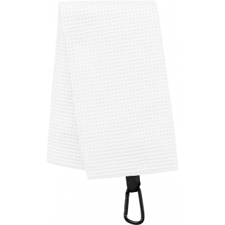 Serviette de golf nid d'abeille - 50 x 40 cm PA579 - White personnalisable - Vue de face