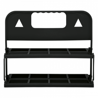 Porte-bouteilles pliable PA628 - Black personnalisable - Vue de face