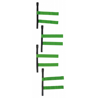 Tag belt PA666 - Black / Green personnalisable - Vue de face