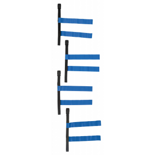 Tag belt PA666 - Black / Royal Blue personnalisable - Vue de face