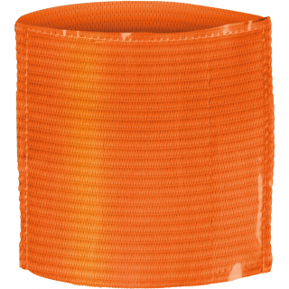 Brassard élastique porte-étiquette PA678 - Fluorescent Orange personnalisable - Vue de face