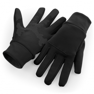 Gants de sport Softshell B310 - Black personnalisable - Vue de face
