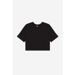 T-shirt crop femme BE6482 - Black personnalisable - Vue de face