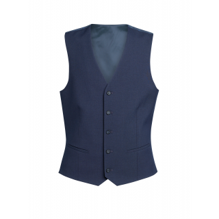 Gilet homme George coupe cintrée BT1914 - Denim personnalisable - Vue de face