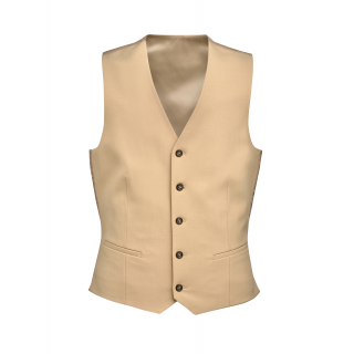 Gilet homme George coupe cintrée BT1914 - Sand personnalisable - Vue de face