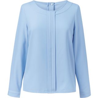 Blouse Crêpe de Chine Roma Sky Blue