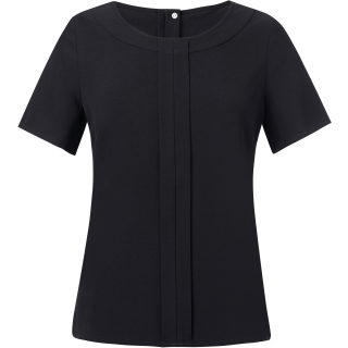 Blouse Crêpe de Chine VERONA BT2280 - Black personnalisable - Vue de face