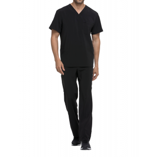 Haut col V homme DKE645 - Black personnalisable - Vue de face