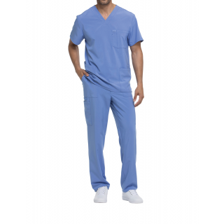 Haut col V homme DKE645 - Ciel personnalisable - Vue de face