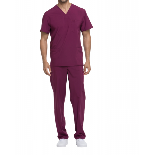 Haut col V homme DKE645 - Wine personnalisable - Vue de face