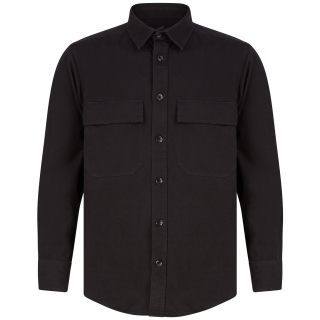 Surchemise Drill FR054 - Black personnalisable - Vue de face