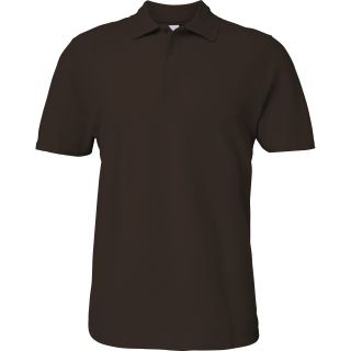 Polo Homme Softstyle Double Piqué Dark Chocolate