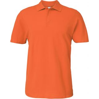Polo Homme Softstyle Double Piqué Orange