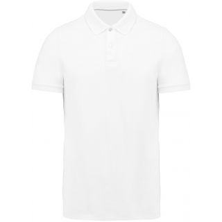 Polo Supima® manches courtes homme White