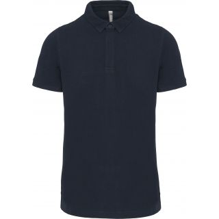 Polo col boutons pression manches courtes homme Navy