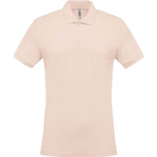 Polo piqué manches courtes homme Light Sand