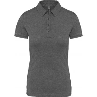 Polo jersey manches courtes femme Grey Heather