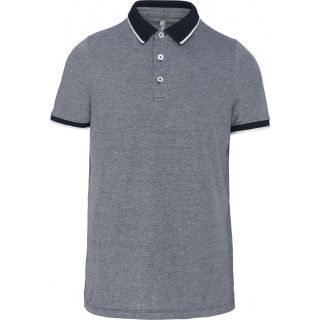 Polo bicolore homme Marl Navy
