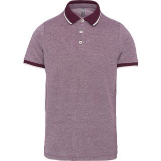 Polo bicolore homme Marl Wine