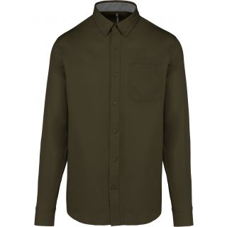 Chemise coton manches longues Nevada homme Light khaki