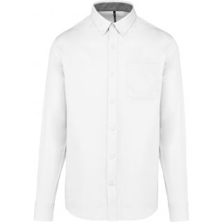 Chemise coton manches longues Nevada homme White