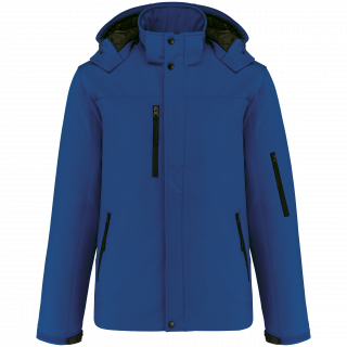 Parka softshell doublée capuche homme K650 - Dark Royal Blue personnalisable - Vue de face